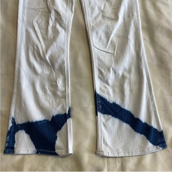 MOTHER- The Tripper Straight Leg White Acid Wash Marshmallow For Breakfast 24 - Picture 5 of 11